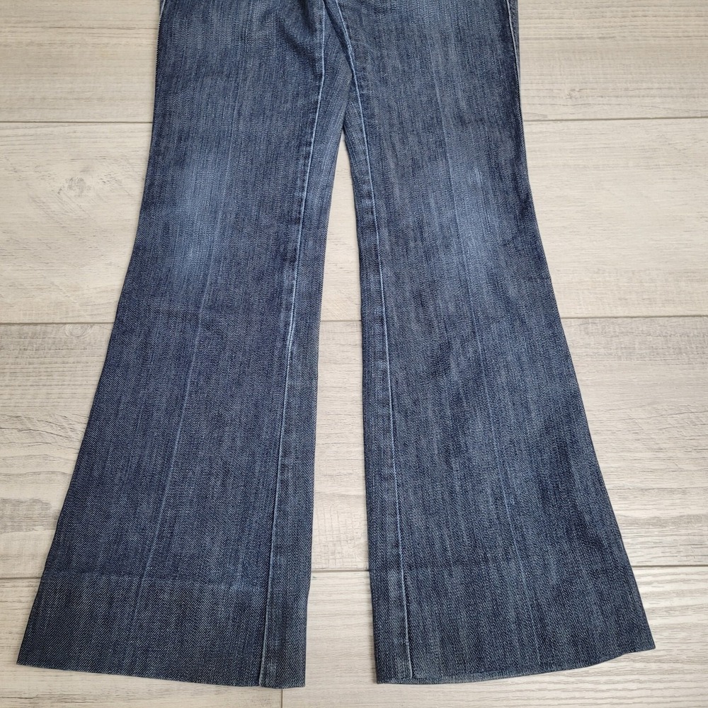 7 FOR ALL MANKIND Jeans Womens 27 "A Pocket" Boot Cut Demin Flare Cowboy Western - Picture 3 of 16